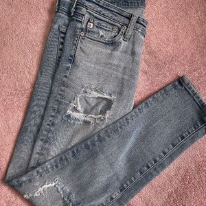 AG The Legging Ankle Super Skinny Ankle DISTRESSED